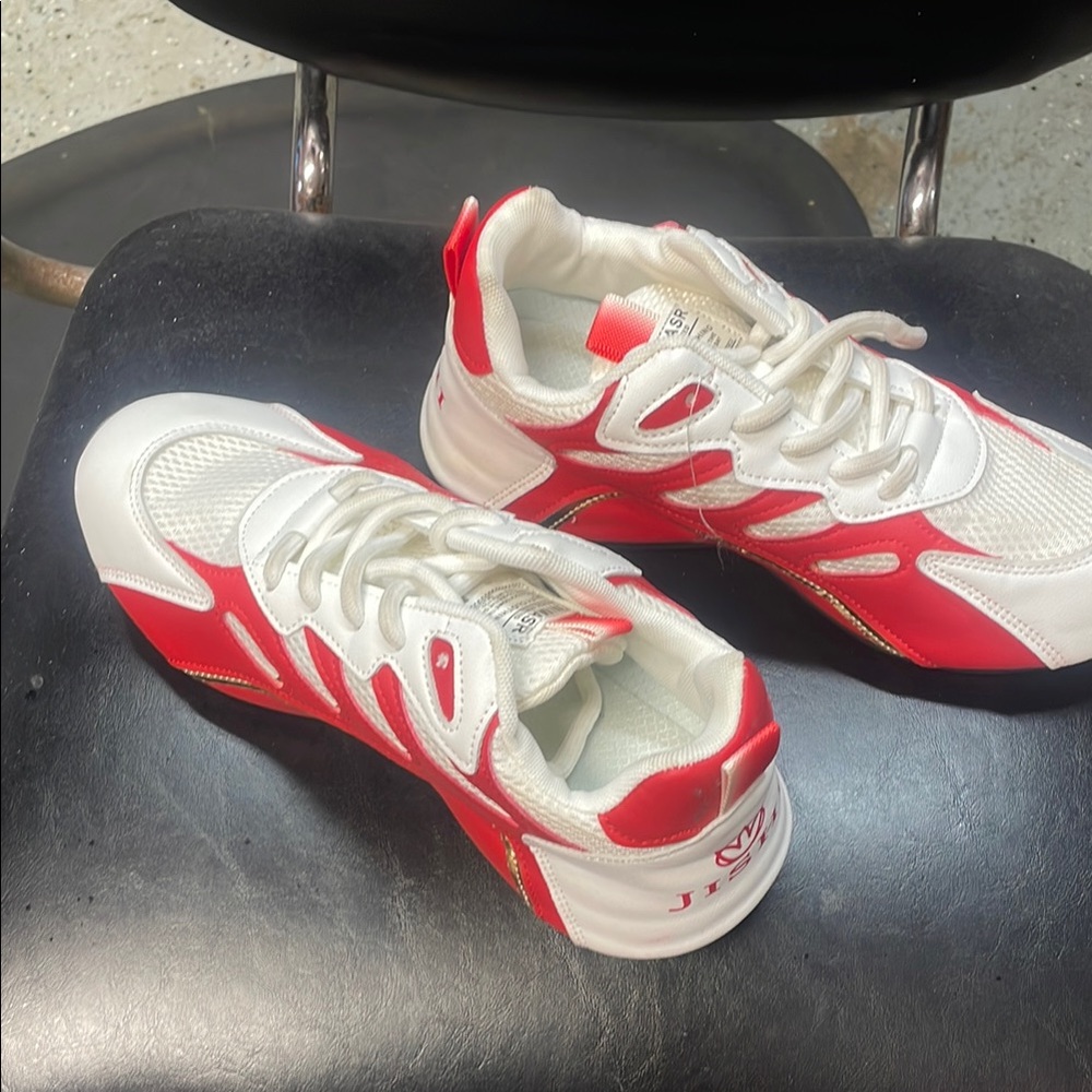 J.W. Anderson Women's Athletic Shoes - Red and White